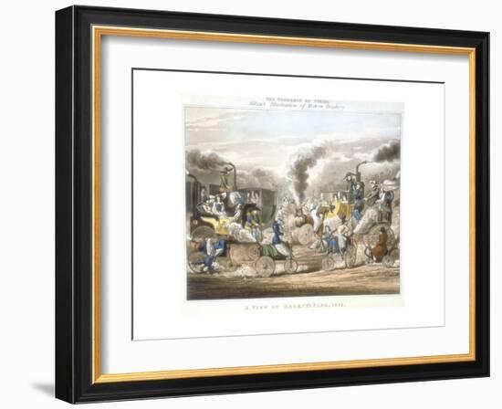 The Progress of Steam, a View in Regent's Park, 1831-Henry Thomas Alken-Framed Giclee Print