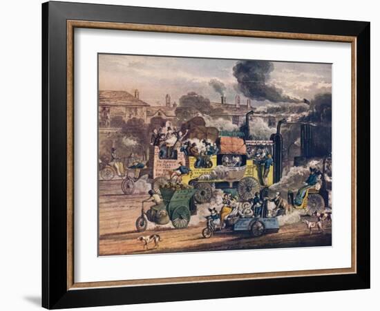 The Progress of Steam - a View in White Chapel Road, 1905-Henry Thomas Alken-Framed Giclee Print