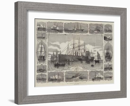 The Progress of Steam Navigation-George Henry Andrews-Framed Giclee Print