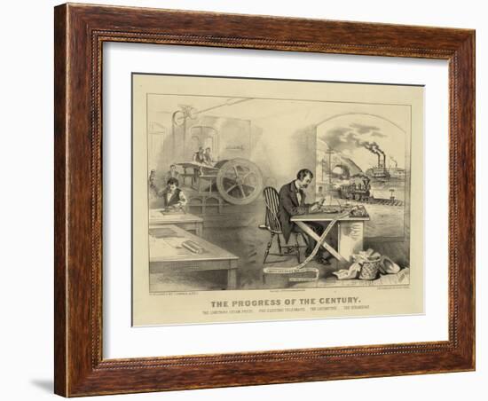 The Progress of the Century-Currier & Ives-Framed Giclee Print