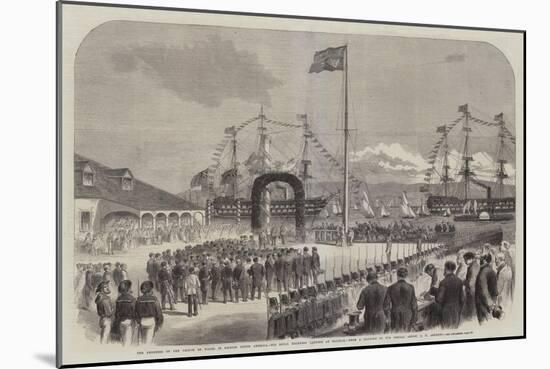 The Progress of the Prince of Wales in British North America, His Royal Highness Landing at Halifax-George Henry Andrews-Mounted Giclee Print