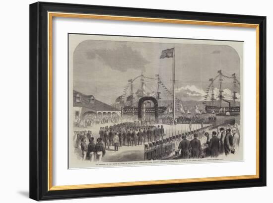 The Progress of the Prince of Wales in British North America, His Royal Highness Landing at Halifax-George Henry Andrews-Framed Giclee Print