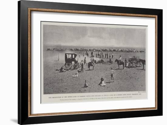 The Prohibition of the Importation of Foreign Cattle into England-null-Framed Giclee Print