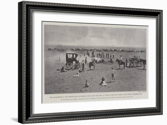 The Prohibition of the Importation of Foreign Cattle into England-null-Framed Giclee Print