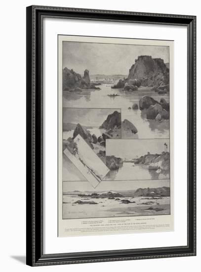 The Projected Dams across the Nile, Views of the Part of the River Affected-Charles Auguste Loye-Framed Giclee Print