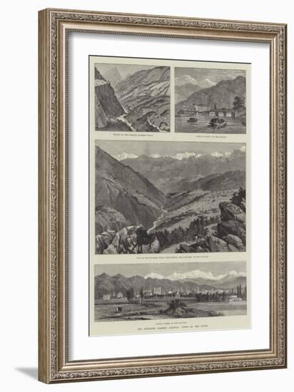 The Projected Kashmir Railway, Views on the Route-null-Framed Giclee Print