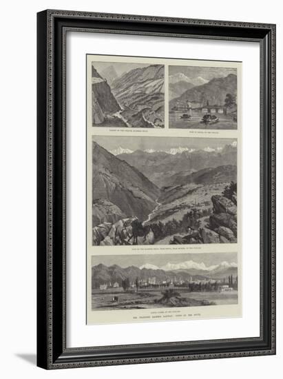 The Projected Kashmir Railway, Views on the Route-null-Framed Giclee Print