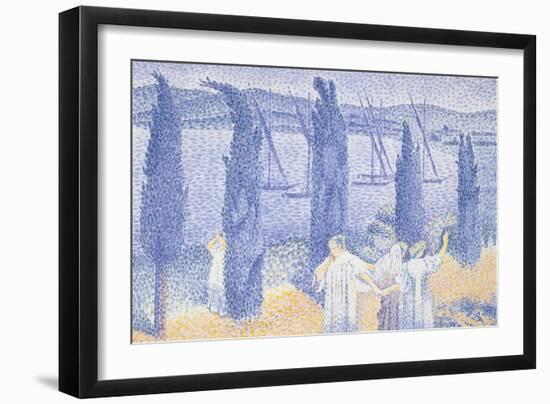 The Promenade, 1897 (Colour Litho)-Henri-Edmond Cross-Framed Giclee Print