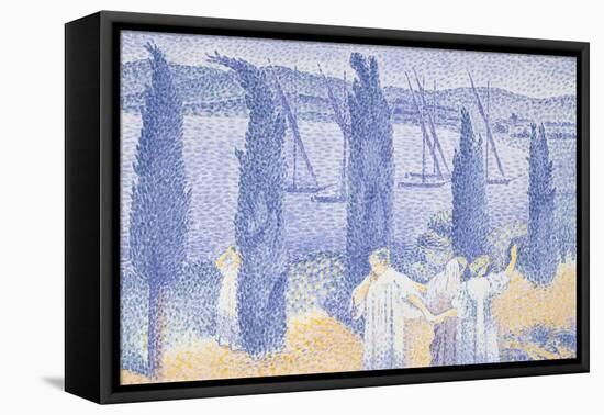 The Promenade, 1897 (Colour Litho)-Henri-Edmond Cross-Framed Premier Image Canvas