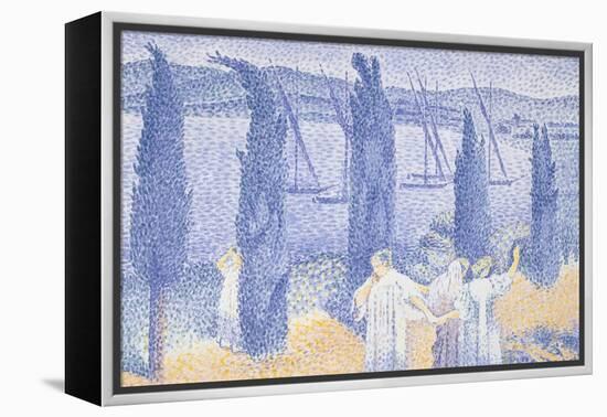 The Promenade, 1897 (Colour Litho)-Henri-Edmond Cross-Framed Premier Image Canvas