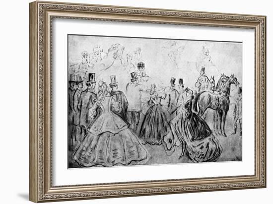 The Promenade, 19th Century-Constantin Guys-Framed Giclee Print