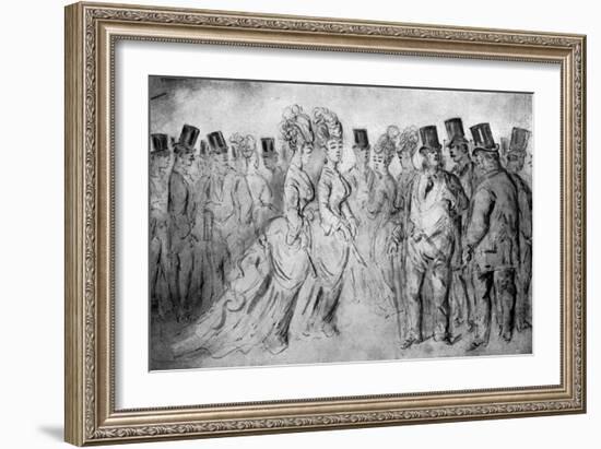 The Promenade, 19th Century-Constantin Guys-Framed Giclee Print