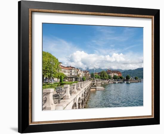 The Promenade, Baveno, Lake Maggiore, Italian Lakes, Piedmont, Italy, Europe-Jean Brooks-Framed Photographic Print