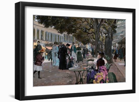 The Promenade Carlsbad-null-Framed Giclee Print