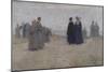The Promenade of the Orphans, 1888 (Oil on Canvas)-Henri Eugene Augustin Le Sidaner-Mounted Giclee Print