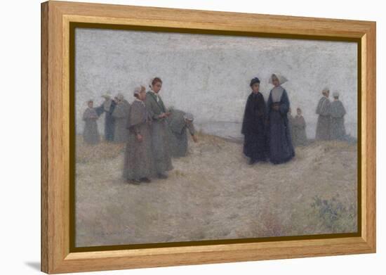 The Promenade of the Orphans, 1888 (Oil on Canvas)-Henri Eugene Augustin Le Sidaner-Framed Premier Image Canvas