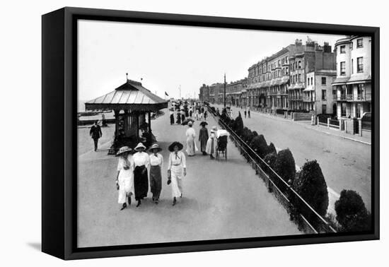The Promenade, West Worthing, West Sussex, Early 20th Century-Valentine & Sons-Framed Premier Image Canvas