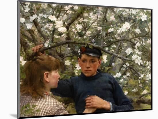 The Promise, 1888 (Oil on Canvas)-Henry Scott Tuke-Mounted Giclee Print