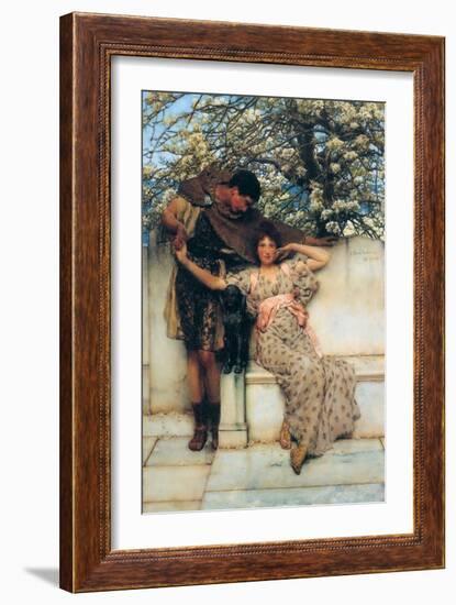 The Promise of Spring-Sir Lawrence Alma-Tadema-Framed Art Print