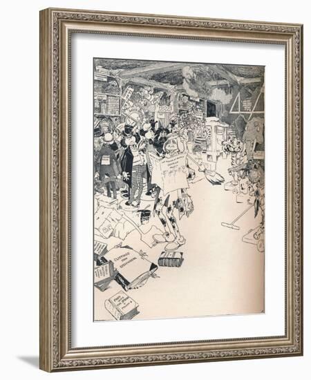 The Property Room of a Clever Cartoonist, C1890-Frederick Richardson-Framed Giclee Print