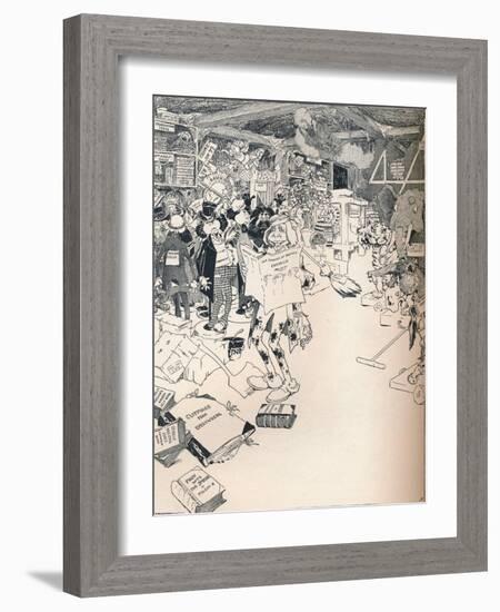 The Property Room of a Clever Cartoonist, C1890-Frederick Richardson-Framed Giclee Print