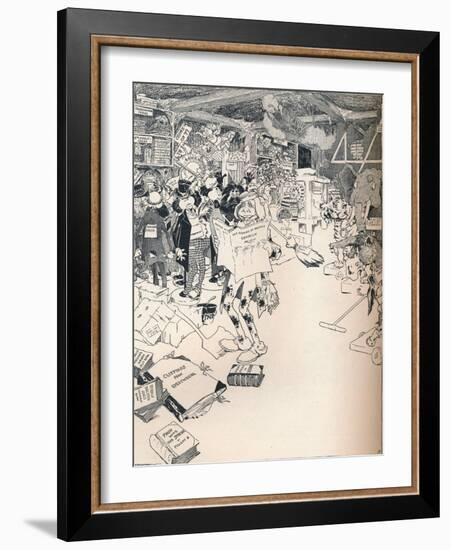 The Property Room of a Clever Cartoonist, C1890-Frederick Richardson-Framed Giclee Print