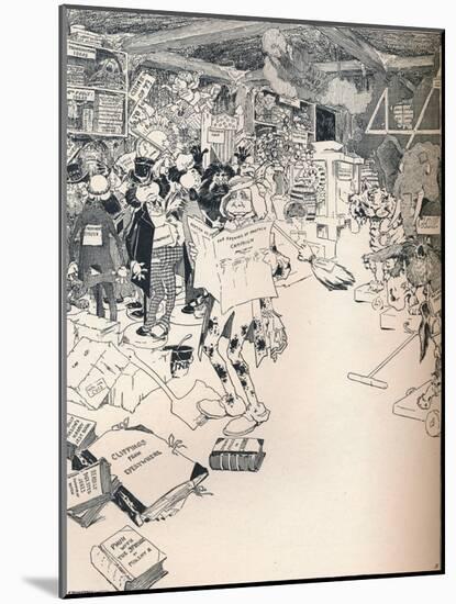 The Property Room of a Clever Cartoonist, C1890-Frederick Richardson-Mounted Giclee Print