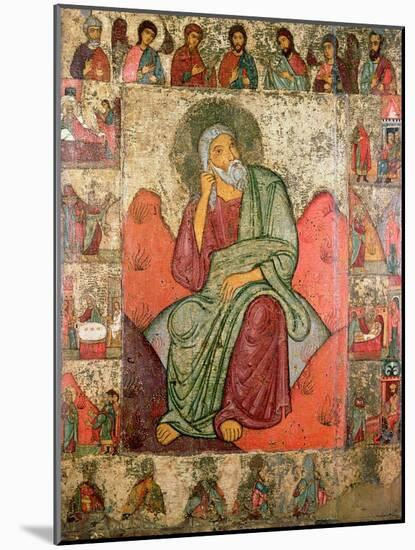 The Prophet Elijah, Pskov School-null-Mounted Giclee Print