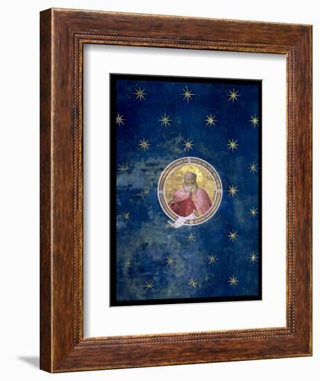 The Prophet Isaiah, Detail from the Vault, 1303-05 (Post Restoration)-Giotto di Bondone-Framed Giclee Print