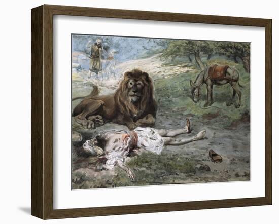 The Prophet Slain by the Lion-James Jacques Joseph Tissot-Framed Giclee Print