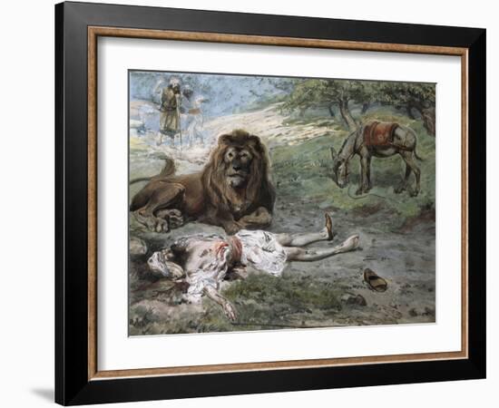 The Prophet Slain by the Lion-James Jacques Joseph Tissot-Framed Giclee Print