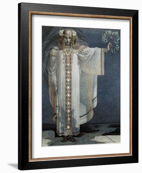 The Prophetess Libuse-Vitezlav Karel Masek-Framed Art Print