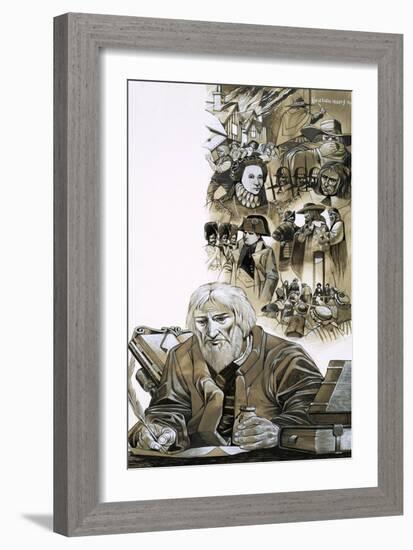 The Prophets: Nostradamus-Richard Hook-Framed Giclee Print