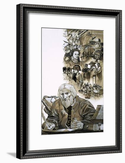 The Prophets: Nostradamus-Richard Hook-Framed Giclee Print