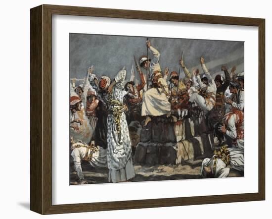 The Prophets of Baal Leap Upon the Altar-James Jacques Joseph Tissot-Framed Giclee Print