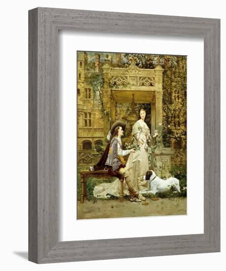 The Proposal, 1876-Paul Alphonse Viry-Framed Giclee Print