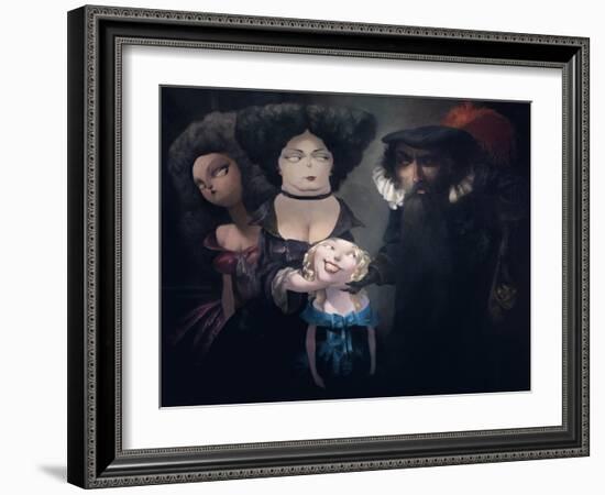 The Proposal, from 'Bluebeard' by Charles Perrault (1628-1703)-Daniel Cacouault-Framed Giclee Print