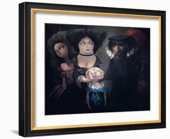 The Proposal, from 'Bluebeard' by Charles Perrault (1628-1703)-Daniel Cacouault-Framed Giclee Print