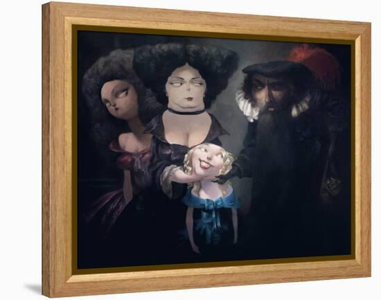 The Proposal, from 'Bluebeard' by Charles Perrault (1628-1703)-Daniel Cacouault-Framed Premier Image Canvas