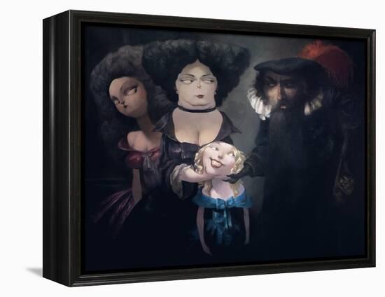The Proposal, from 'Bluebeard' by Charles Perrault (1628-1703)-Daniel Cacouault-Framed Premier Image Canvas
