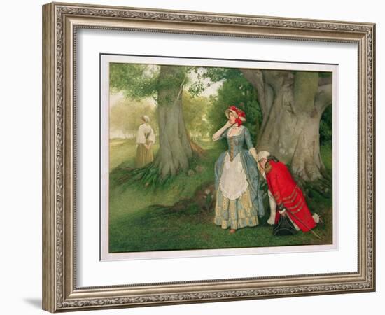 The Proposal-Sir James Dromgole Linton-Framed Giclee Print