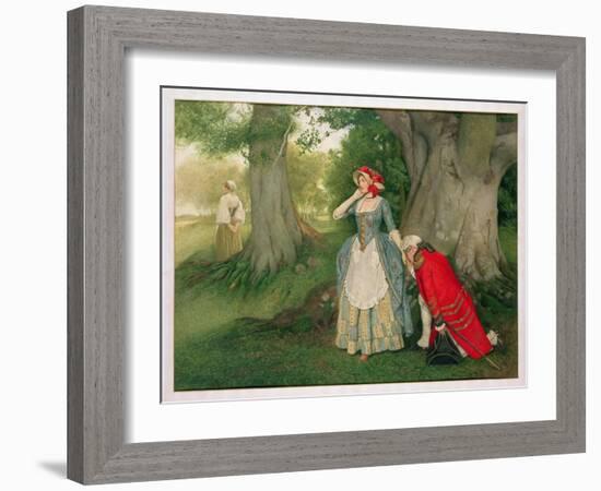 The Proposal-Sir James Dromgole Linton-Framed Giclee Print