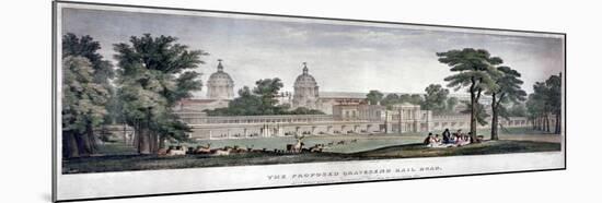 The Proposed Gravesend Railroad, 1835-Charles Joseph Hullmandel-Mounted Giclee Print
