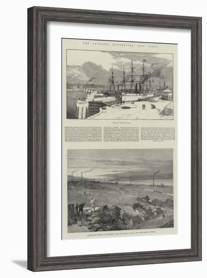 The Proposed Manchester Ship Canal-James Burrell Smith-Framed Giclee Print