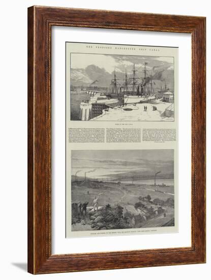 The Proposed Manchester Ship Canal-James Burrell Smith-Framed Giclee Print