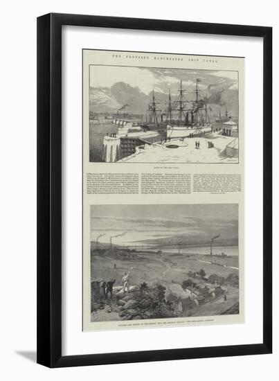 The Proposed Manchester Ship Canal-James Burrell Smith-Framed Giclee Print
