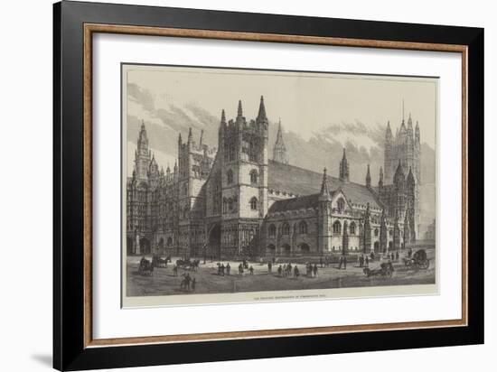 The Proposed Restorations of Westminster Hall-Frank Watkins-Framed Giclee Print