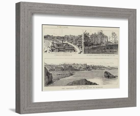 The Proposed Visit of the Queen to Biarritz-null-Framed Giclee Print