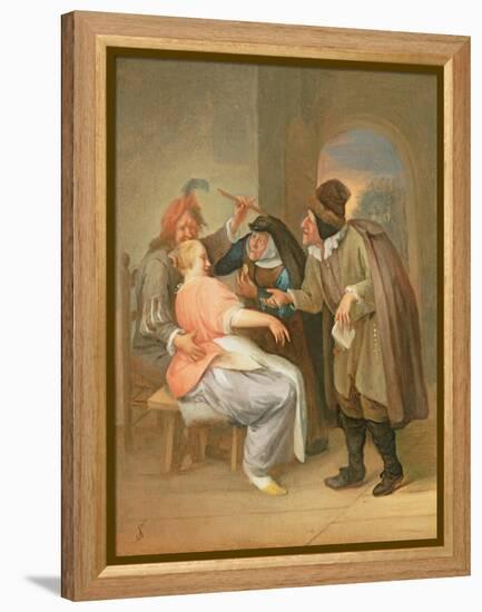 The Proposition-Jan Havicksz. Steen-Framed Premier Image Canvas