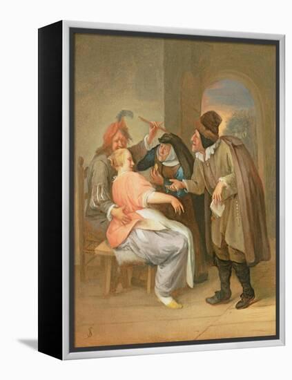 The Proposition-Jan Havicksz. Steen-Framed Premier Image Canvas